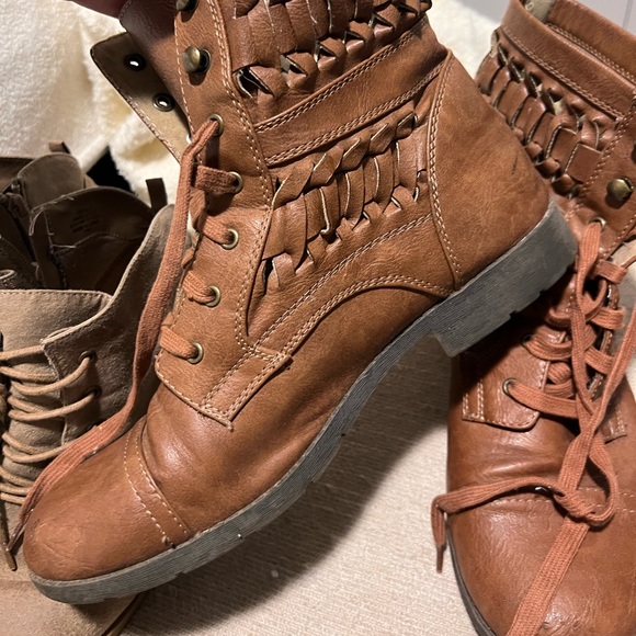 Brash Shoes Brash Brown Combat Boots Poshmark